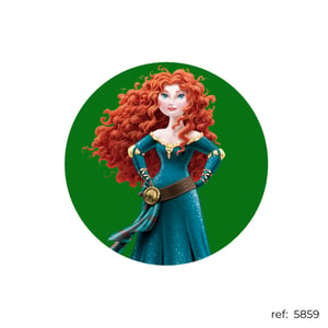 Merida Princesa - Capa de Painel Redondo