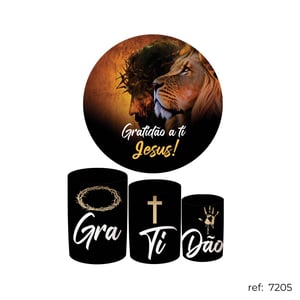 Jesus  - Kit Festa Helanca    Elástico a toda volta Conjunto de capas