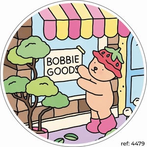 Bobbie Goods - Capa de Painel Redondo Helanca    Elástico a toda volta 
