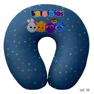 Infantil - Almofada de pescoço Microfibra 40cm x 35cm   Fechamento: Costura reforçada, sem zíper. Almofada de pescoço para viagem