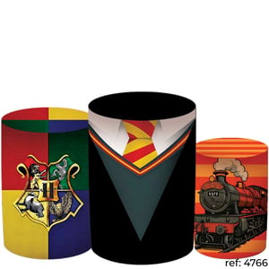 Harry Potter - Trio de Capas de Cilindros Helanca    Elástico a toda volta Conjunto de capas