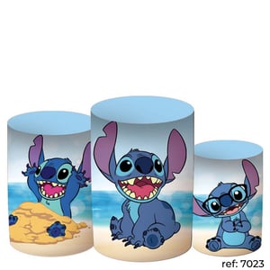 Stitch - Trio de Capas de Cilindros Helanca    Elástico a toda volta 