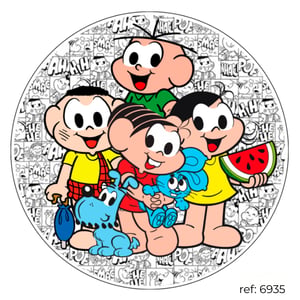 Turma da Mônica - Capa de Painel Redondo
