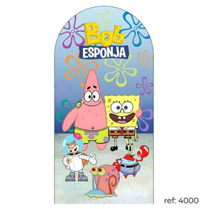 Bob Esponja - Capa de Painel Romano Veste Fácil 100x200