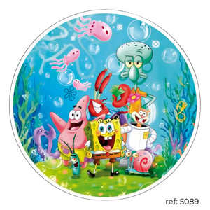 Bob Esponja - Capa de Painel Redondo