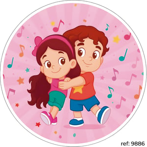 Maria Clara e JP - Capa de Painel Redondo Helanca    Elástico a toda volta 