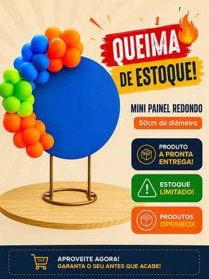 Queima de Estoque - Mini Painel Redondo 50cm