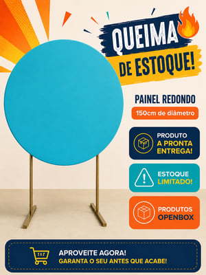 Queima de Estoque - Painel Redondo 150cm