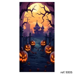 Halloween - Capa de Painel Lateral Veste Fácil 100x200