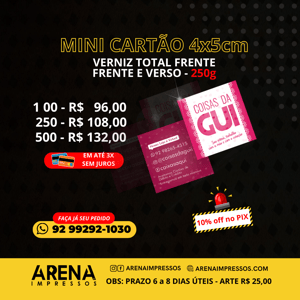Cartão Visita - PVC