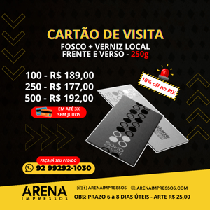 Cartão Visita - PVC