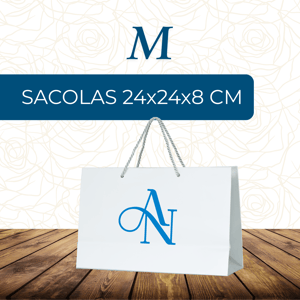 Sacola Chambril 180g 24x24x8 cm 4x0   Cordão Nylon
