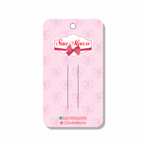 Tag Couchê 250g 9x5cm 4x4 Sem laminação Corte Reto 