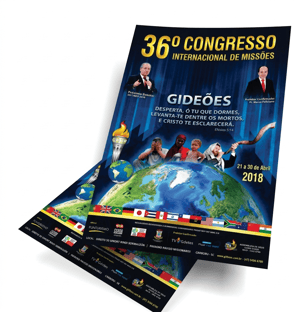 Cartaz e Poster  - A3 29,7x42cm Papel 120g Papel Couchê Brilho 120gr 29,7x42cm 4x0 Impressão Frente Sem verniz Refile 