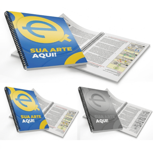APOSTILAS COLORIDA OU PRETO E BRANCO ENCADERNAÇÃO ESPIRAL      