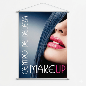 Banner Lona 440g  4x0 / Impressão UV Brilho/Fosco Madeira e cordinha Pedido mínimo para este produto é de R$ 60,00