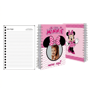 Caderno Personalizado A5 Tipo de capa: Capa papel Triplex personalização / Gramatura das folhas: 90g 14.8x21cm  Quantidade de folhas: 90 folhas com pauta embalado individualmente Encadernação: wire-o na cor branco ou preto