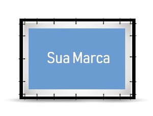 Lona 440g com Metalon Lona 440g com estrutura em Metalon chapa 20  4x0  Corte Reto 