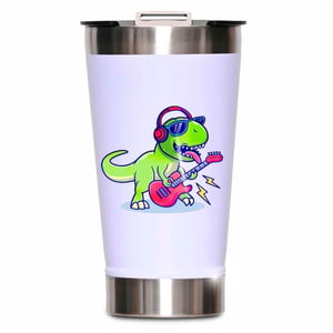 Copo Térmico 473ml com Dtf UV   azul - rosa - preto - laranja   