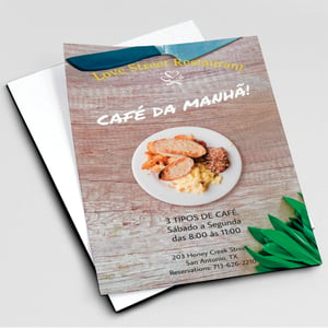 Panfletos 90g Coloridos | Impressão Rápida e Econômica
