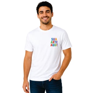 Camiseta Personalizada em Poliéster | Sua Arte, Foto ou Logo