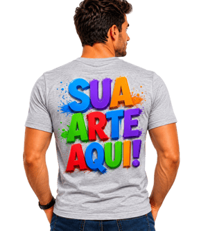 Camiseta Personalizada em Poliéster | Sua Arte, Foto ou Logo