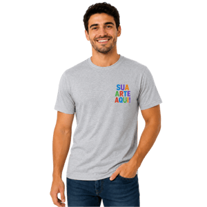 Camiseta Personalizada em Poliéster | Sua Arte, Foto ou Logo