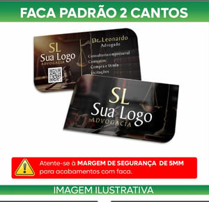 Cartão Profissional | Couchê 300g | 4x4 | Lam Fosca e Verniz Localizado Só Frente
