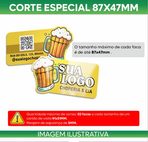 Cartão Profissional | Couchê 300g | 4x4 | Lam Fosca e Verniz Localizado Só Frente