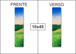 Panfleto | 4x4 | Couchê 150g | 10x45cm Couchê 150g Arte 102x452mm 4x4 (Cores Frente e Verso)   
