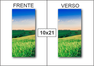 Panfleto | 4x4 | Couchê 150g | 10x21cm Couchê 150g Arte 102mmx212mm 4x4 (Cores Frente e Verso)   