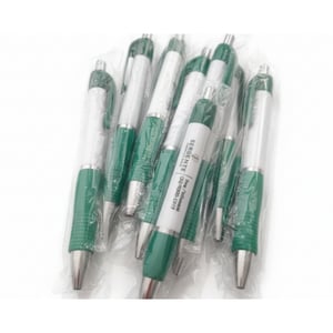 Caneta Promocional Modelo Comercial | Verde  Arte 40x12mm Cores variadas   