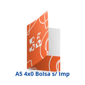 Pasta com Bolsa | Papel Couchê 250g | 4x0 | 150mm x 210mm | Laminação Brilho Papel Couchê 250g 150mm x 210mm 4x0 (Frente Colorida, Verso em Branco) Laminação Brilho Bolsa 