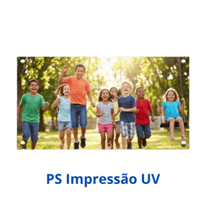 PS 1mm Corte Reto (U.V. Rígido) PS 1mm Tamanho Máximo: 0,95m x 1,98m U.V. Frente  Corte Reto 