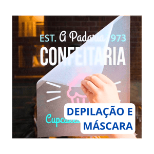 Adesivo Vinil | Impressão Solvente | Corte Especial Contorno C/ Depilação e Máscara de Transferência Vinil Livre 4x0 (Só Frente)  Depilado c/ Máscara de Transferência *** Garantia 1 ano. Durabilidade de 1 a 2 anos (área externa)