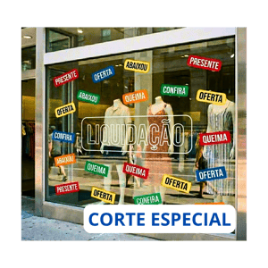 Adesivo Vinil | Impressão Solvente | Corte Especial Contorno Vinil Livre 4x0 (Só Frente)   *** Garantia 1 ano. Durabilidade de 1 a 2 anos (área externa)