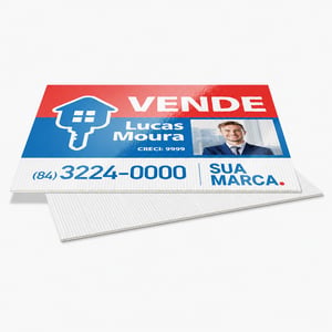 Impressão em Polionda 3mm | Sem Acabamento   4x0 (Frente Colorida, Verso em Branco)   