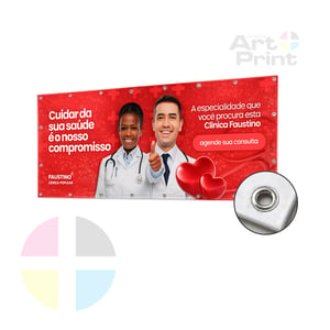 LONA 440G COM ILHOSES E REFORÇO Lona 440g  4x0 Brilho  