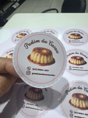 Adesivo vinil personalizado Redondo