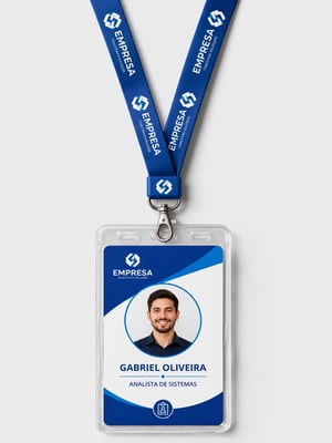 Crachá em PVC personalizado