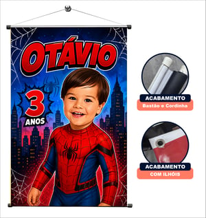 Banner em personalizado em Lona Lona gramatura 440g 1,20x80cm, 1,00x70cm, 80x60cm, 70x50cm, 50x35cm 4x0 Lona Brilho com bastão 