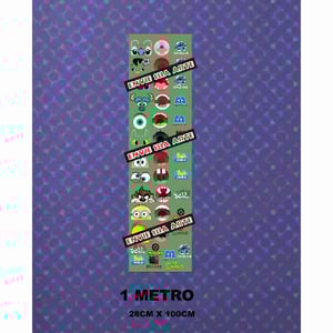 DTF UV Adesivo Metro (28cm de largura)  Estampa Colorida metro linear 28xm x 100cm    