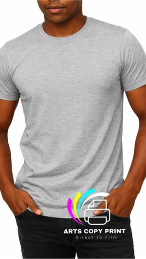 Camiseta *Lisa cinza mescla Malha PV* Tecido Malha Poliester +Viscose Sem estampa    