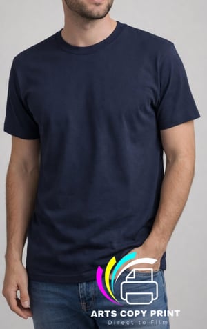 Camiseta Lisa *AZUL ESCURA* Malha PV