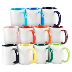 Caneca P/ sublimação *Colorida* Porcelana  Cores sortidas   