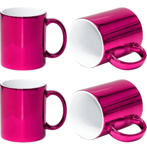 Caneca P/ sublimação lisa *Cromada* Porcelana     