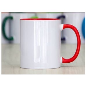 Caneca P/ sublimação *Colorida*VERMELHO Porcelana  Cores sortidas   