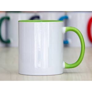 Caneca P/ sublimação *Colorida*VERDE CLARO Porcelana  Cores sortidas   