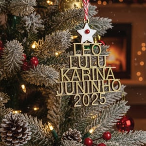 Decoração de natal - Árvore nomes