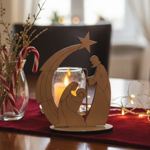 Totem de presépio - Pequeno de mesa